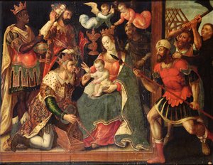 La imagen de la Adoración de los Magos destruida por iconoclastas